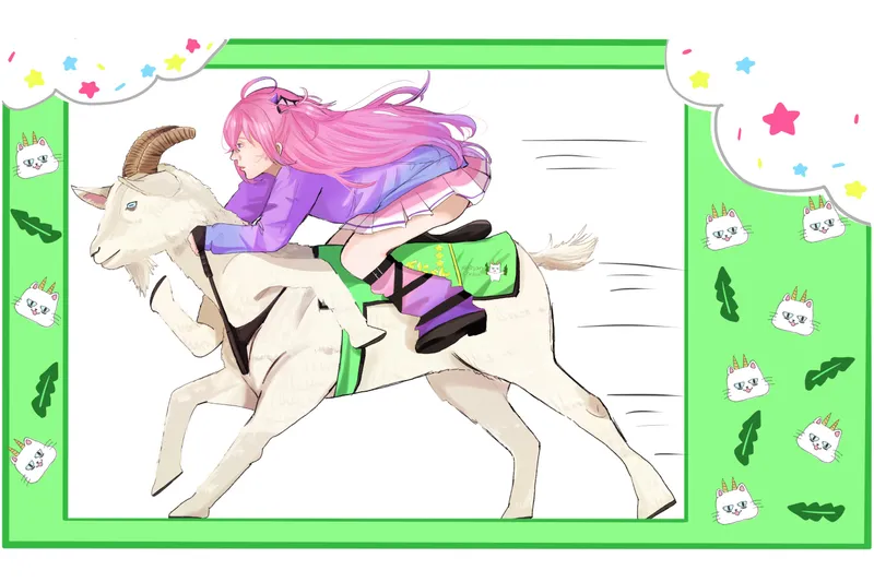 ひなこ🎀🐰 さんが描いたこんぶちゃんのファンアート